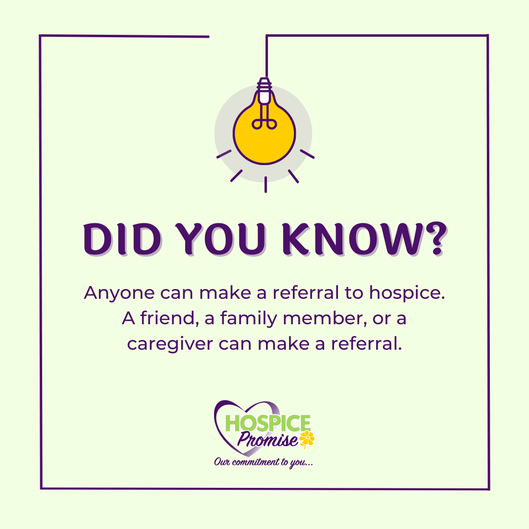Hospice Promise is Available to Accept Referrals! Hospice Promise