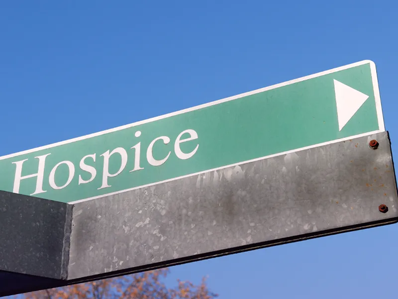 hospice sign